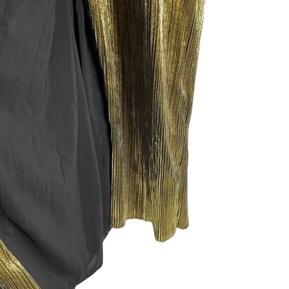 B Yellowtail Gold Plisse Dress Pleated Wrap Style Medium New Indigenous Designed - Picture 6 of 12